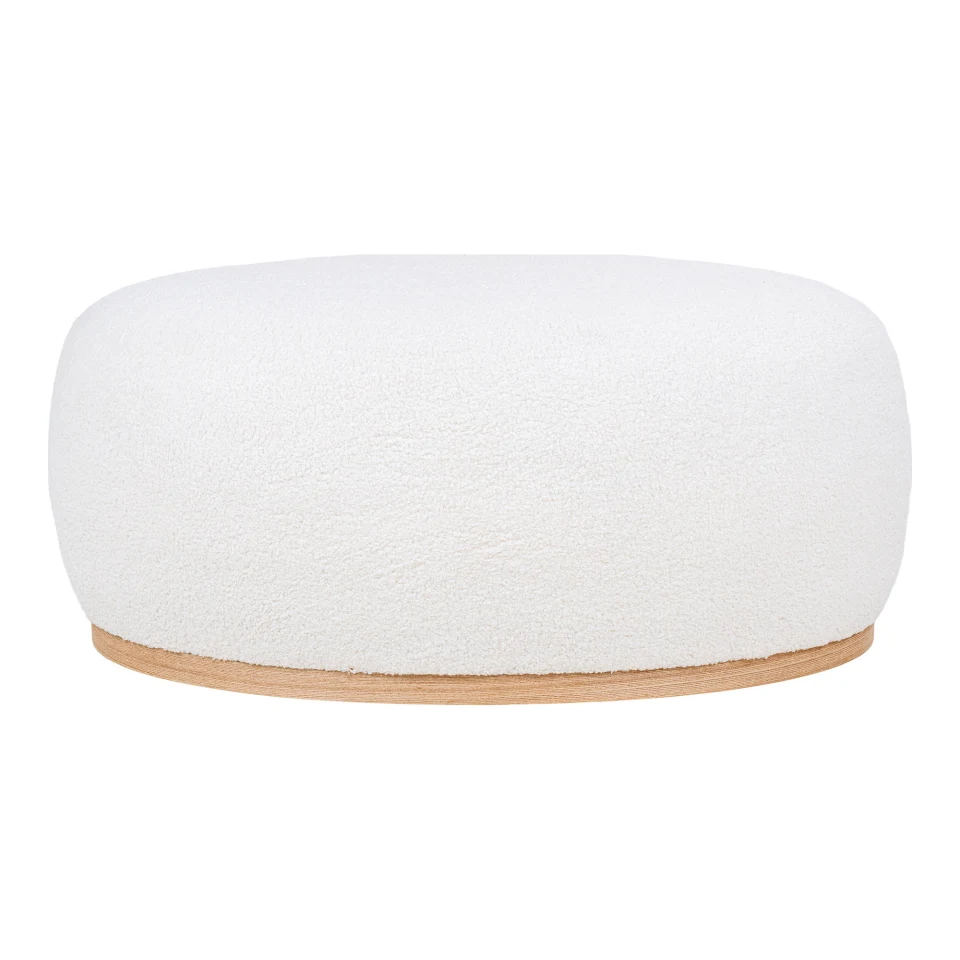 Manhattan Tabure - Tabure, teddy, bijela 54,5x88,5x36 cm, HN1235