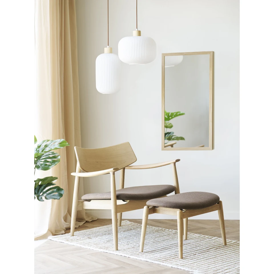 Olvera Footrest - Footrest, hrast, prirodna/smeđa HN1084