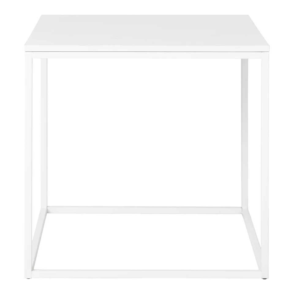 Vita Pomoćni stolić - Pomoćni stolić, bijela, bijeli okvir 45x45x45 cm