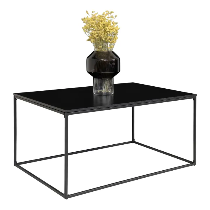 Vita Klupski stolić - Klupski stolić, crna, crni okvir 60x90x45 cm