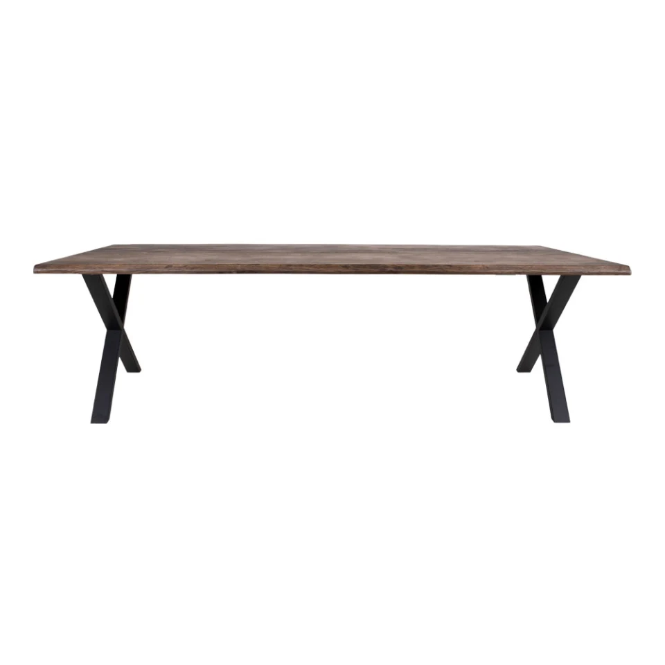 Toulon Blagovaonski stol - Blagovaonski stol s wavy edge, hrast, dimljena, prepared za extension tanjuri 100x300x75 cm