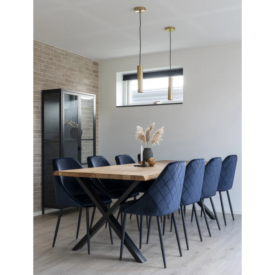 Toulon Blagovaonski stol - Blagovaonski stol s wavy edge, hrast, prirodna, prepared za extension tanjuri 95x240x75 cm