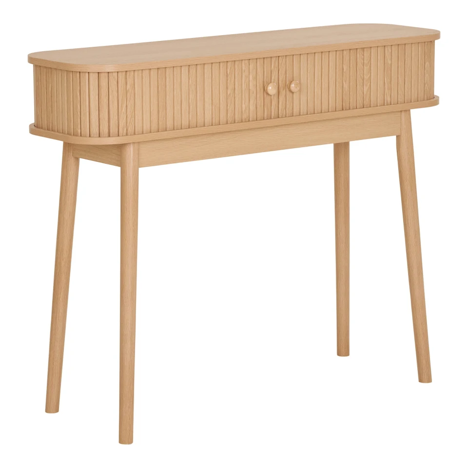 Nikko Konzolni stol - Konzolni stol, 2 vrata, prirodna 100x30x80 cm