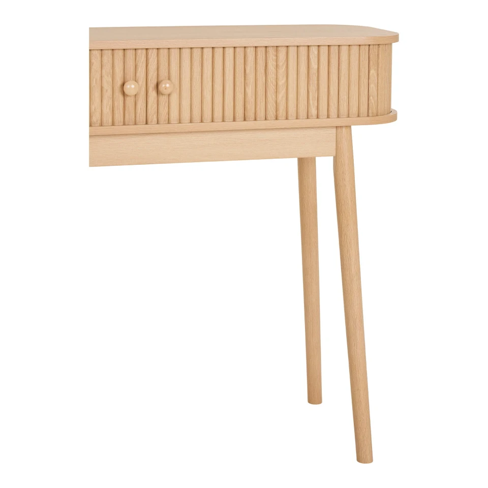 Nikko Konzolni stol - Konzolni stol, 2 vrata, prirodna 100x30x80 cm