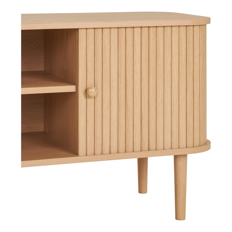 Nikko TV komoda - TV komoda, 2 vrata, prirodna 113x40x52 cm