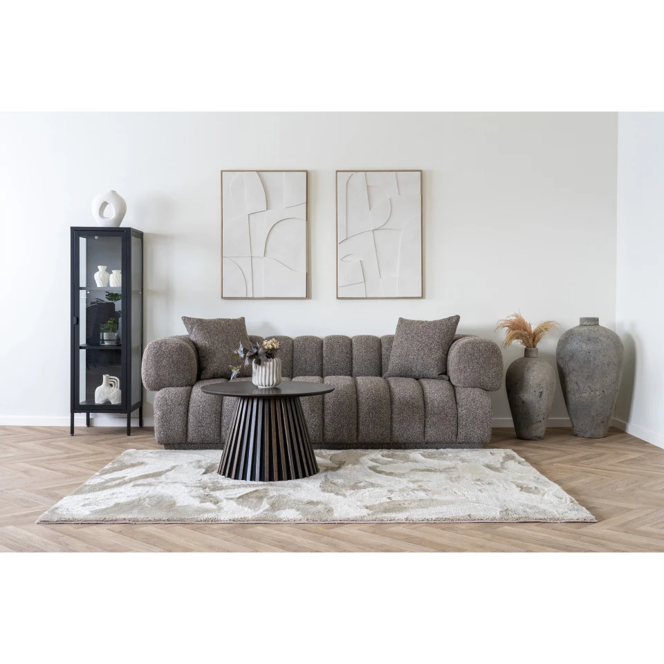 Brisbane Slim Vitrina - Slim Vitrina, 1 staklo door, čelik, crna 40x35x140 cm
