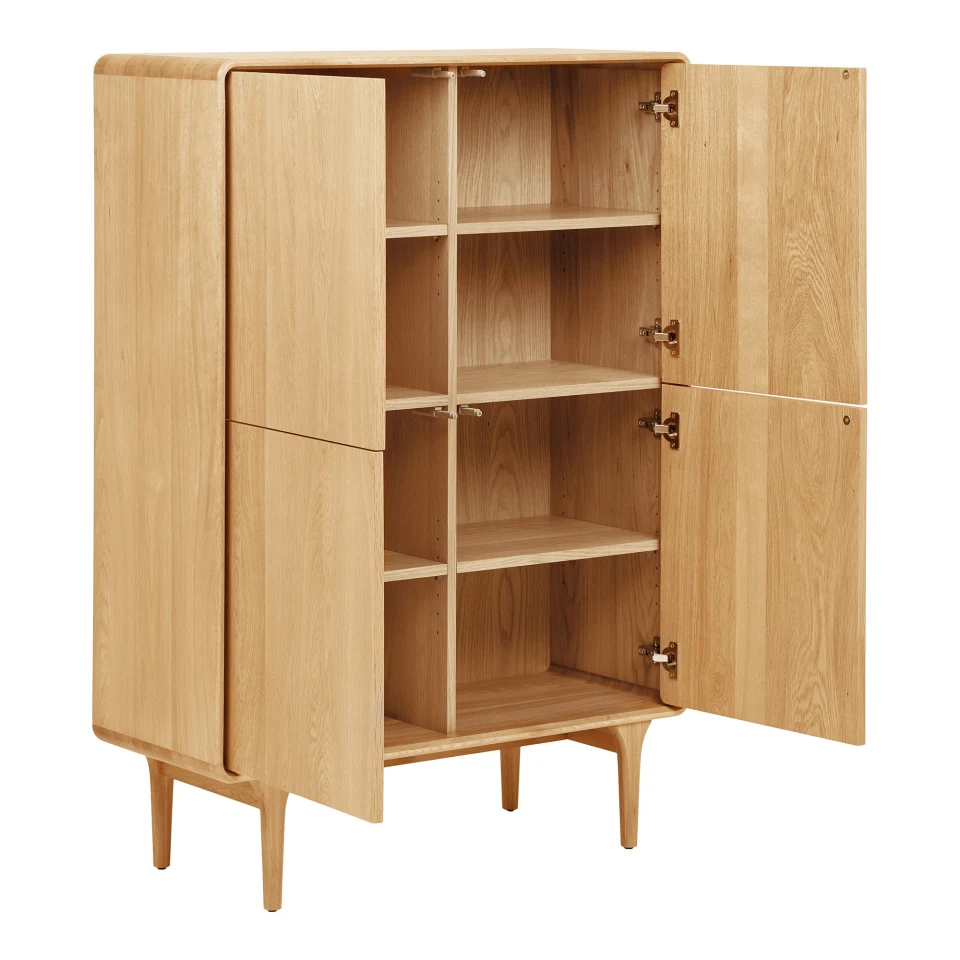 Darwin Cabinet - Cabinet, hrast, prirodna 100x40x140 cm