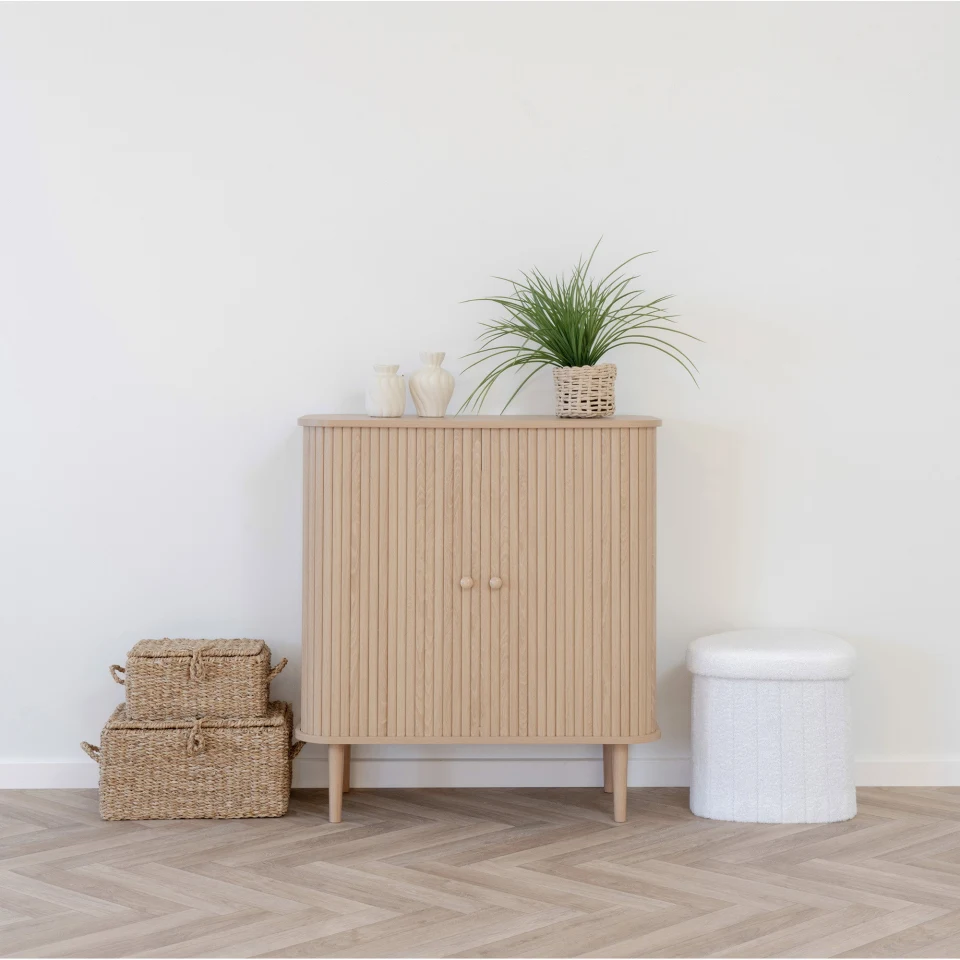 Nikko Side Board - Side board, 2 vrata, prirodna 80x40x87 cm