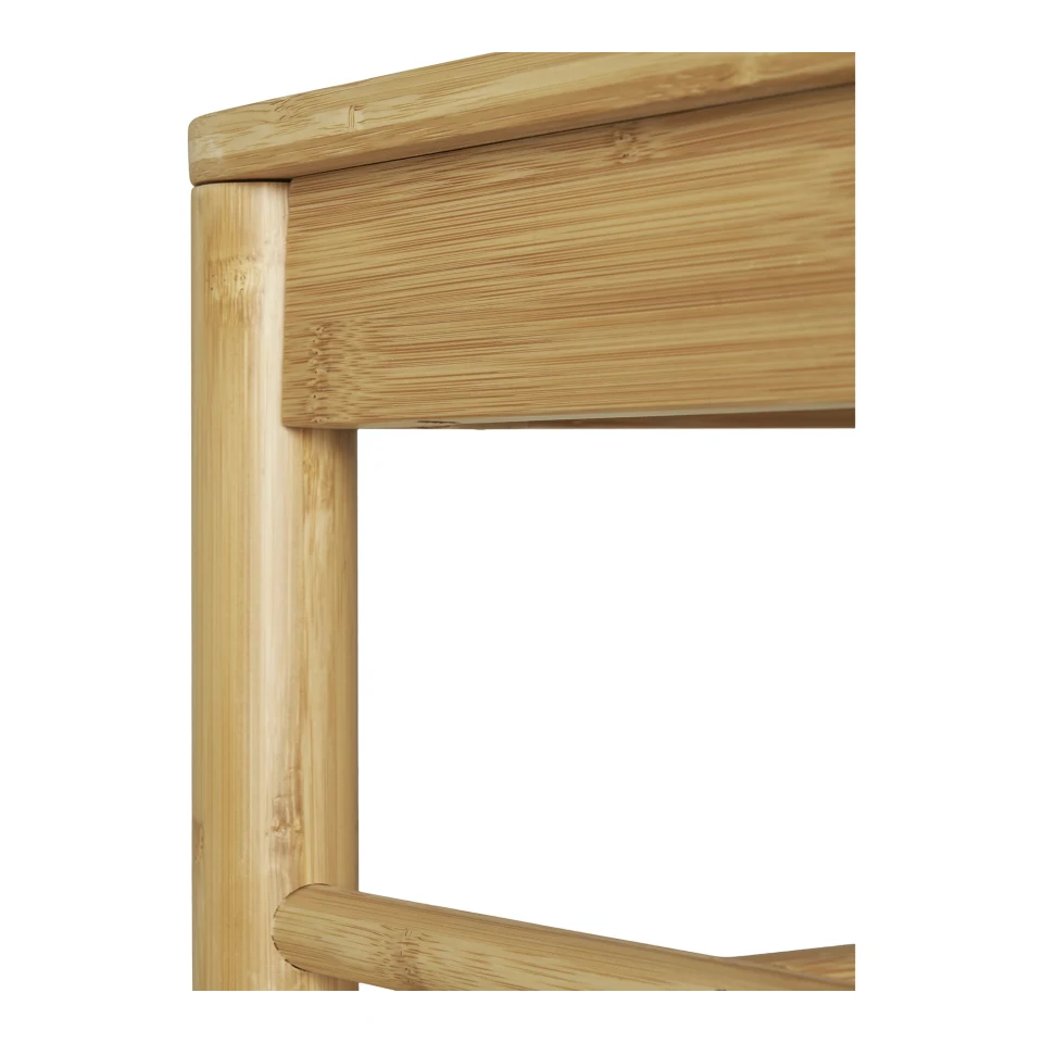 Ember Clothes Rack - Clothes Rack s prirodna pletivo klupa, bambus, prirodna 36x95x165