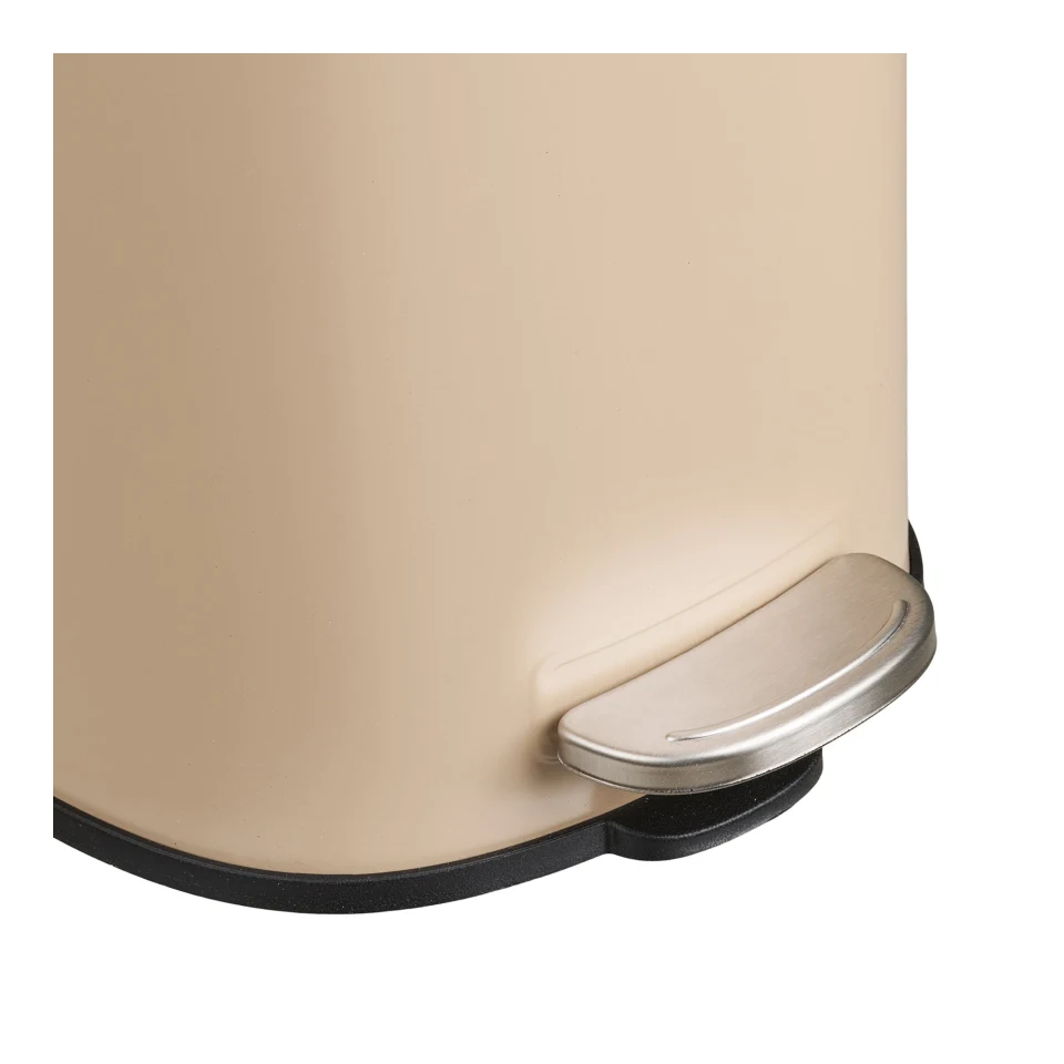 Lodi Pedal Bin - Pedal Bin s soft close, metal, bež, 3l