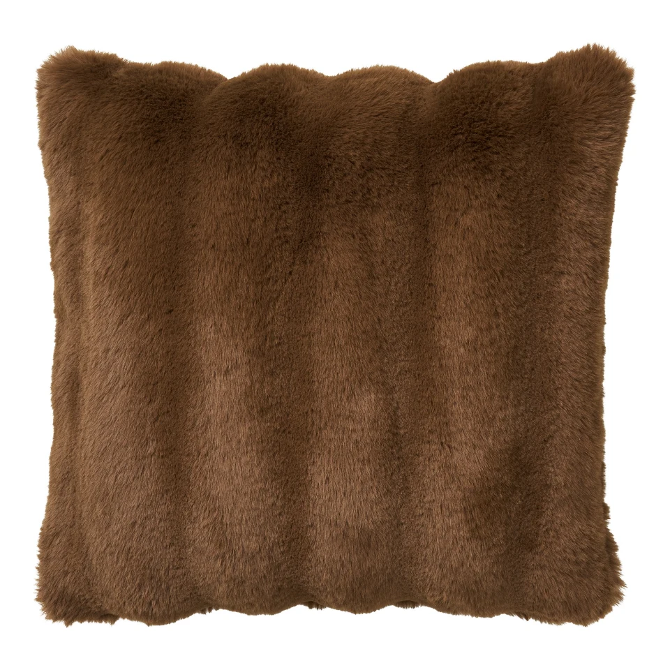 Galena Jastuk - Jastuk, artificial fur, smeđa 45x45 cm