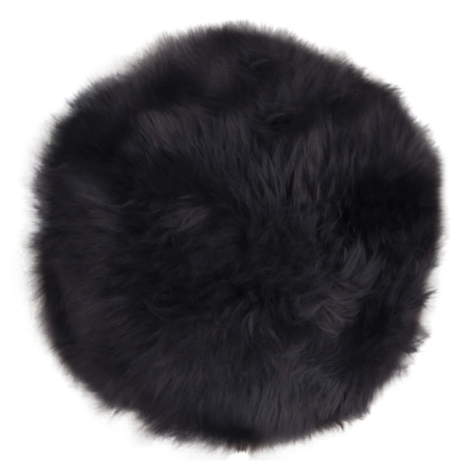 Lambskin seat - Lambskin seat, crna ø35 cm
