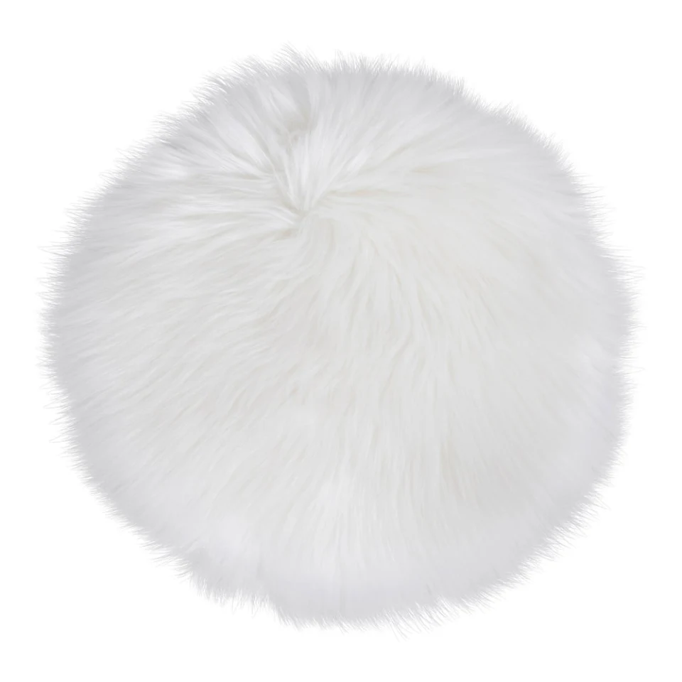 Lambskin Seat Artificial - Lambskin Seat Artificial, bijela ø35 cm