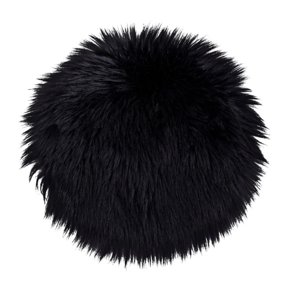 Lambskin Seat Artificial - Lambskin Seat Artificial, crna ø35 cm