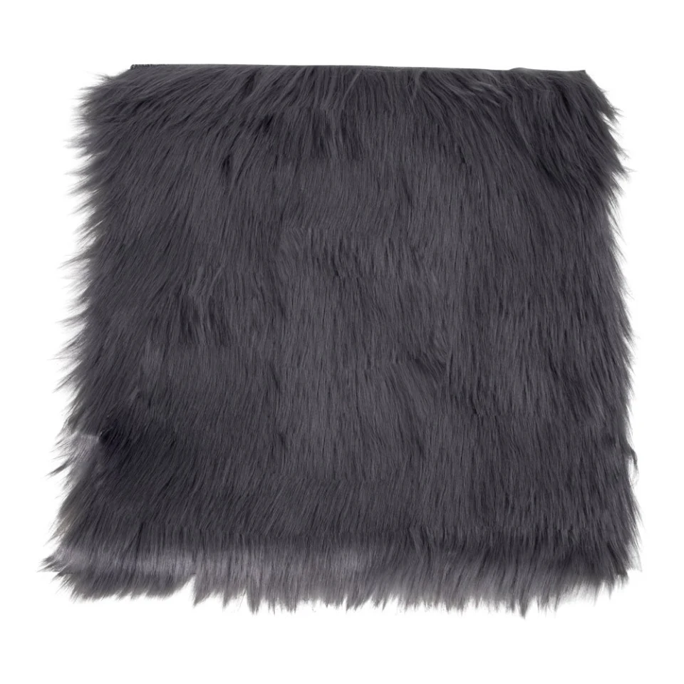 Lambskin Seat Artificial - Lambskin Seat Artificial, siva 40x40 cm