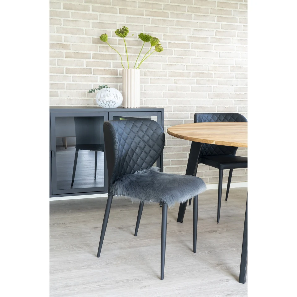 Lambskin Seat Artificial - Lambskin Seat Artificial, siva 40x40 cm