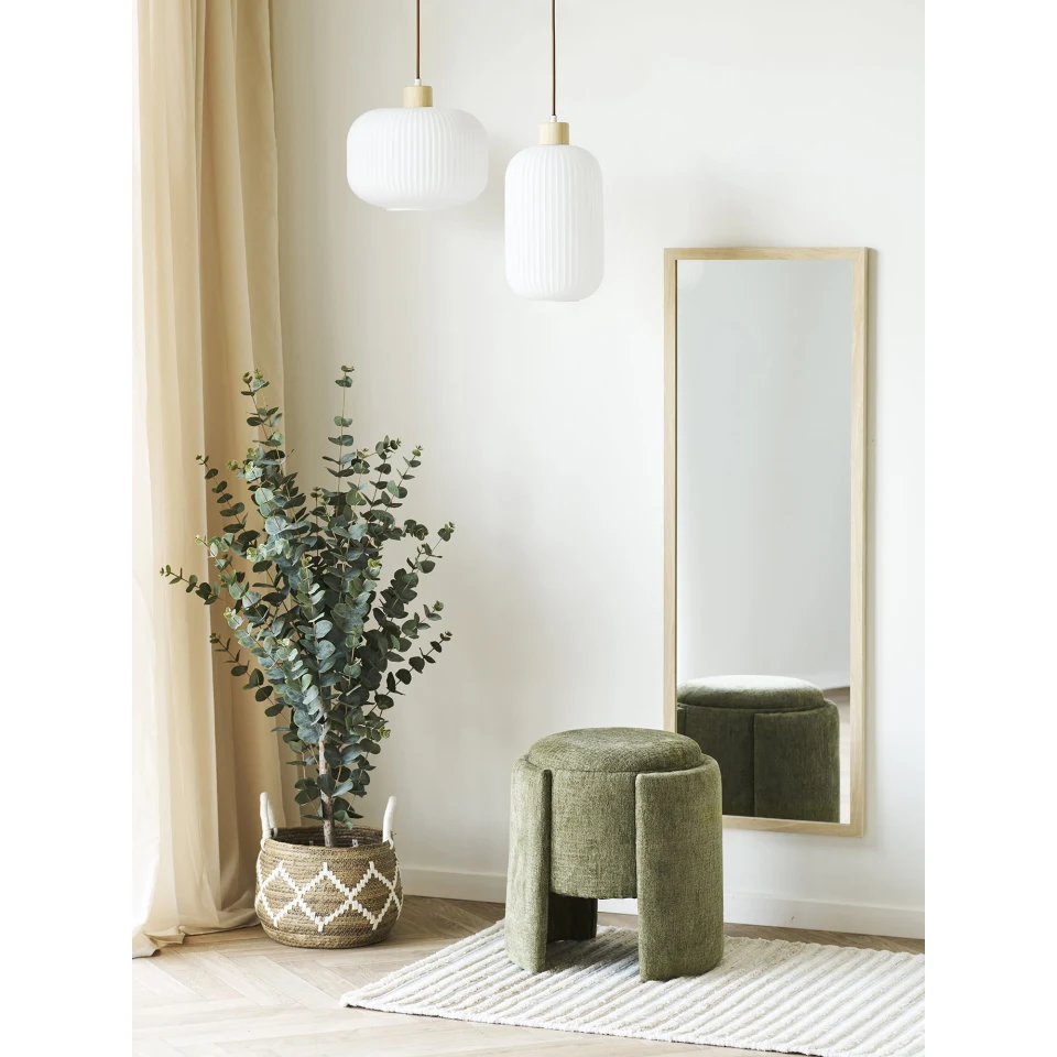 Scottsdale Zidno ogledalo - Zidno ogledalo, wooden okvir, prirodna 45x110 cm