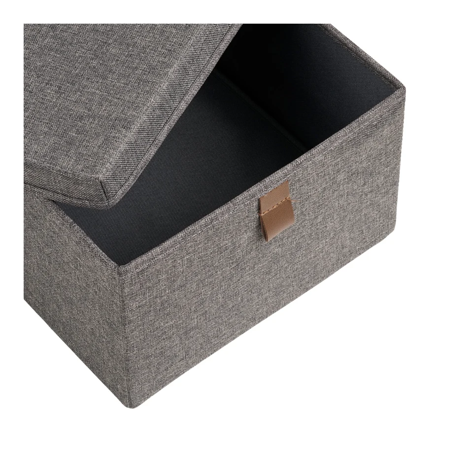 Noto Storage Boxes - Storage boxes, tekstil, tamnosiva set od 3