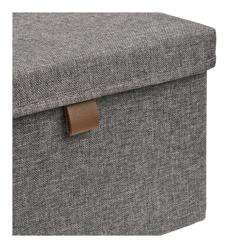 Noto Storage Boxes - Storage boxes, tekstil, tamnosiva set od 3