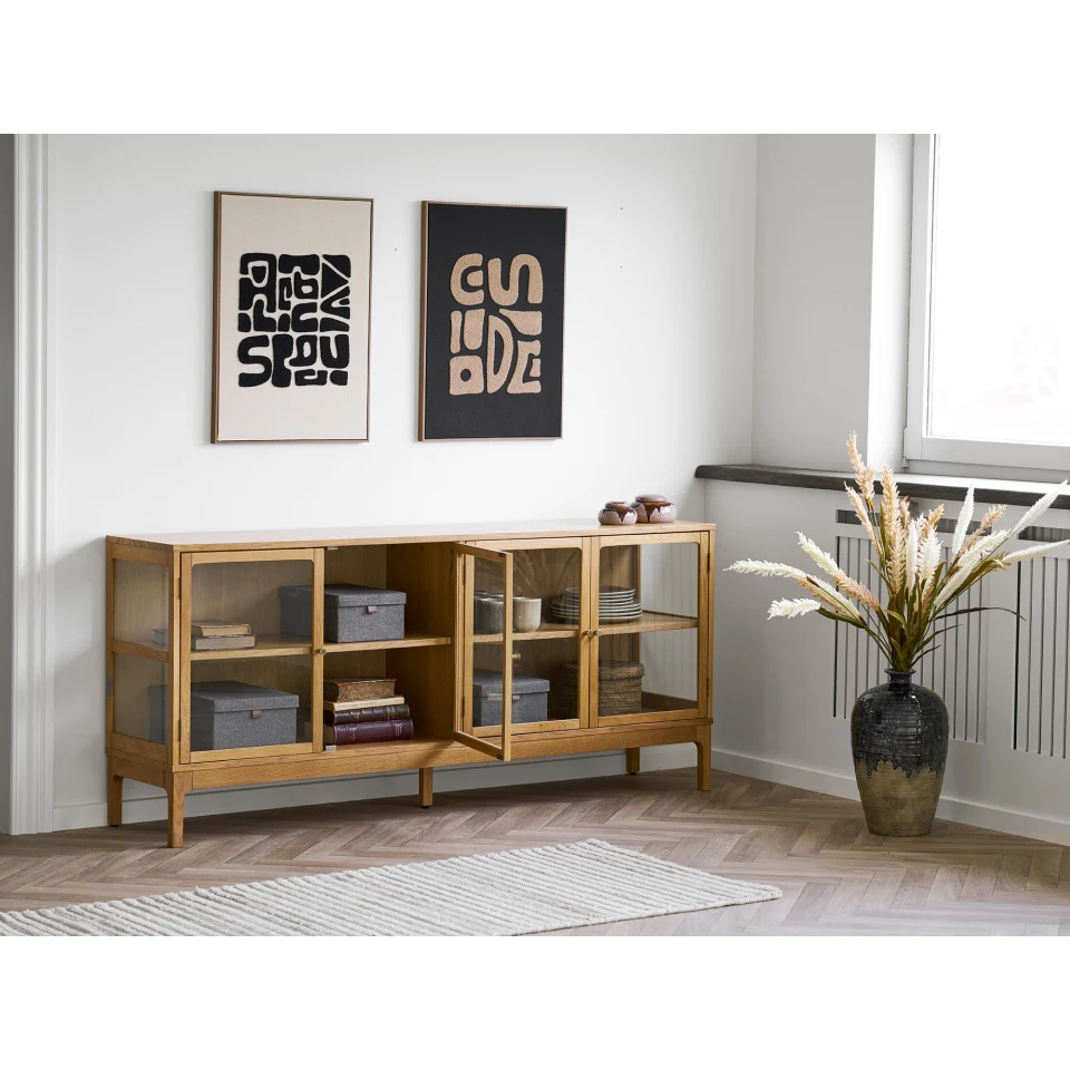Noto Storage Boxes - Storage boxes, tekstil, tamnosiva set od 3