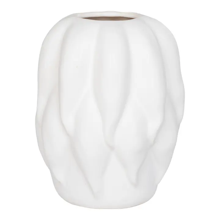 Vaza - Vaza, keramika, bež 19,5x19,5x26 cm