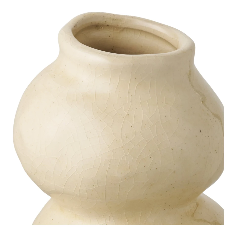 Vaza - Vaza, keramika, bež ø10,5x19,5 cm