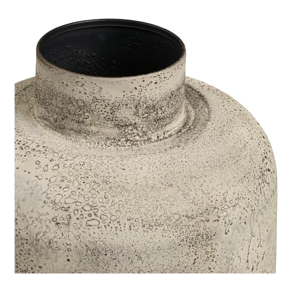 Hou Decorative Pot - Decorative pot, metal, antik bež ø24x60,5 cm