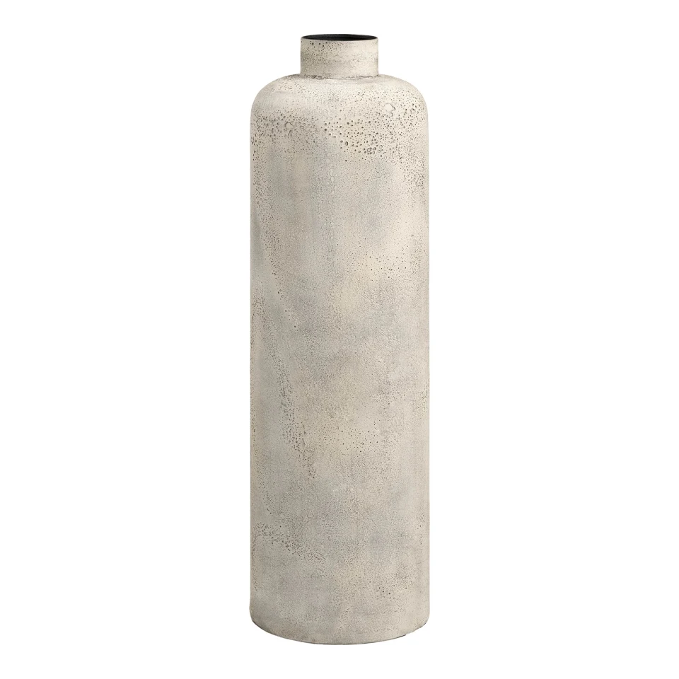 Hou Decorative Pot - Decorative pot, metal, antik bež ø24x78,5 cm