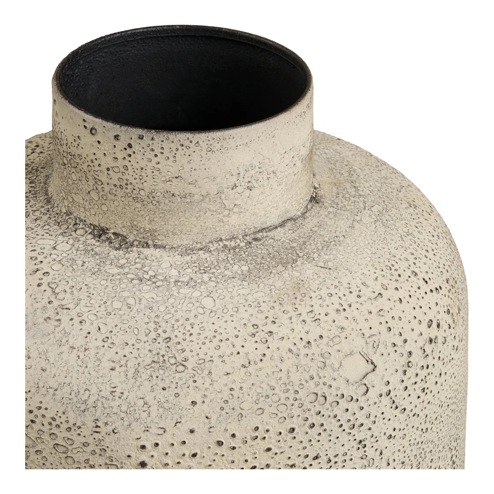 Hou Decorative Pot - Decorative pot, metal, antik bež ø24x78,5 cm
