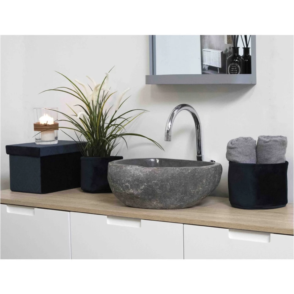 Donau Riverstone Sink - Sink, riverstone, prirodna 35x40x15 cm