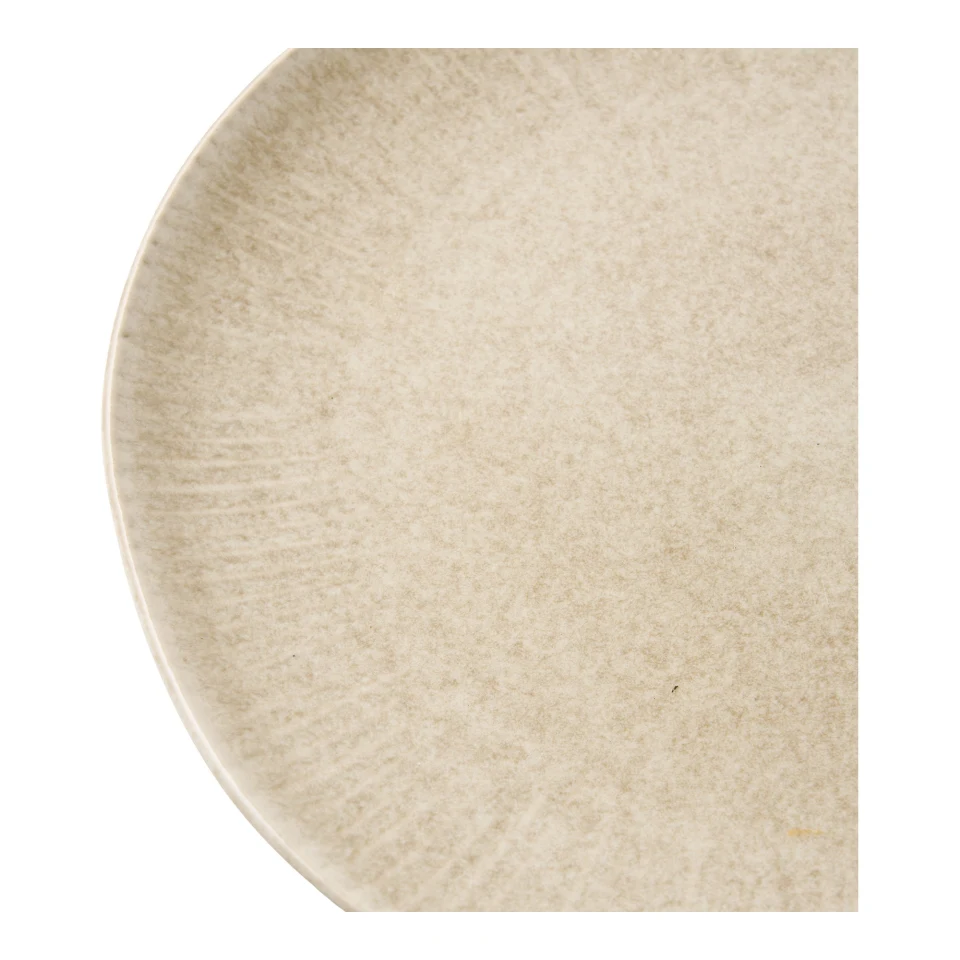 Viola Lunch Plate - Lunch plate, keramika, bež ø21 cm, set od 4