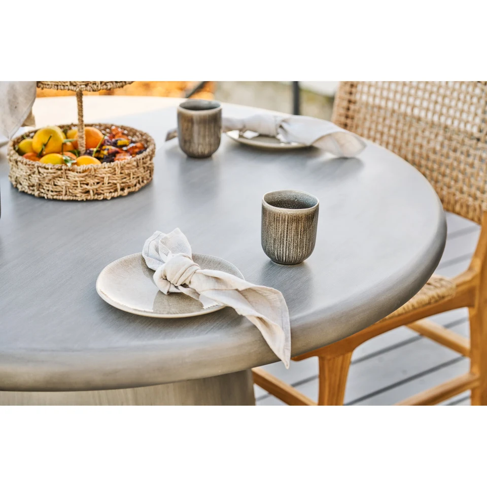 Viola Lunch Plate - Lunch plate, keramika, bež ø21 cm, set od 4