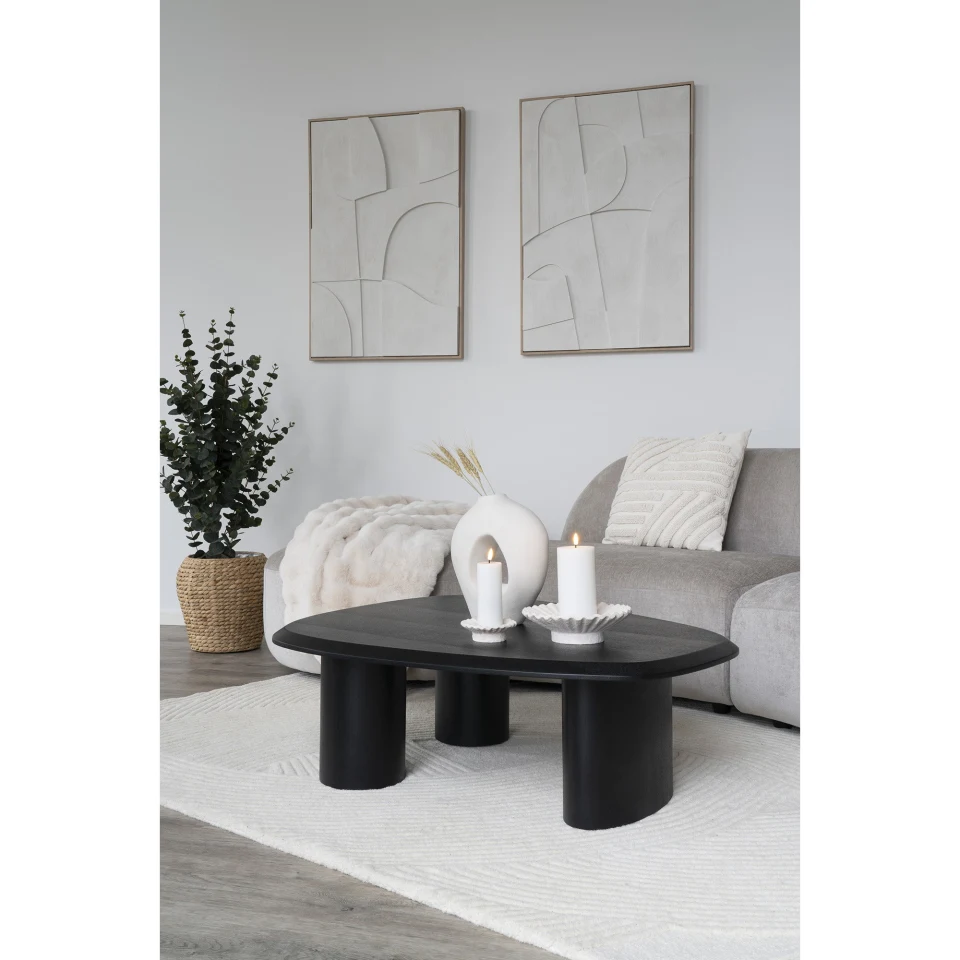 Madeline Relief Wall Dekoracija - Relief wall dekoracija, bijela, No.1 60x90 cm