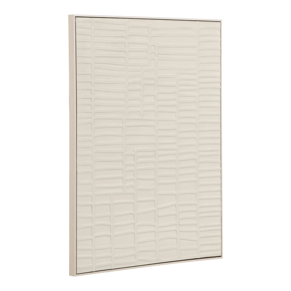 Ena Wall Dekoracija - Relief wall dekoracija, bež 60x80 cm