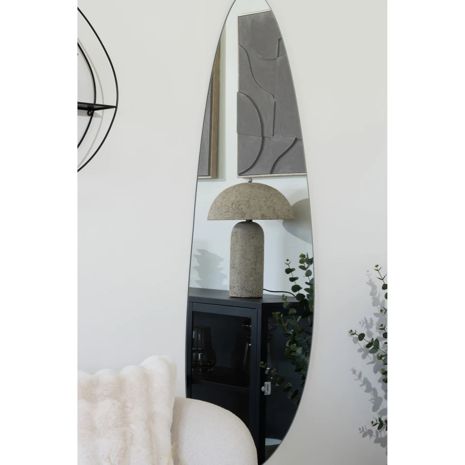 Astley Stolna lampa - Stolna lampa, papier-mâché, kameno siva