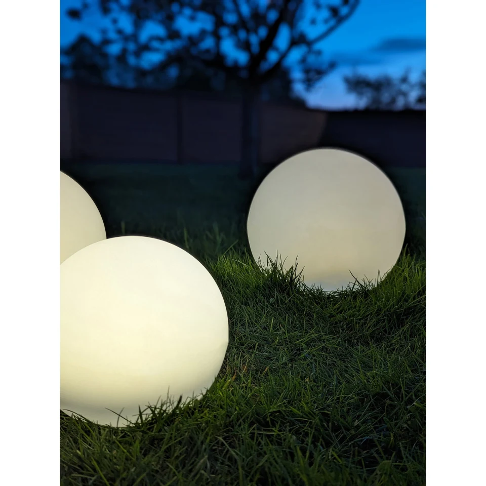 Lifton LED Lamp - Lamp, punjiva s integrated solar panel, bijela set od 3
