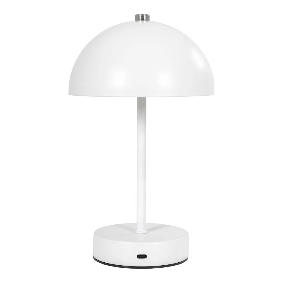 Holt Stolna lampa - Stolna lampa, punjiva, metal, bijela/čelik