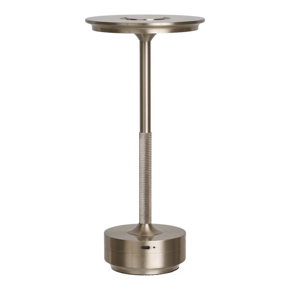 Lyneham Stolna lampa - Stolna lampa, punjiva, metal, srebrna