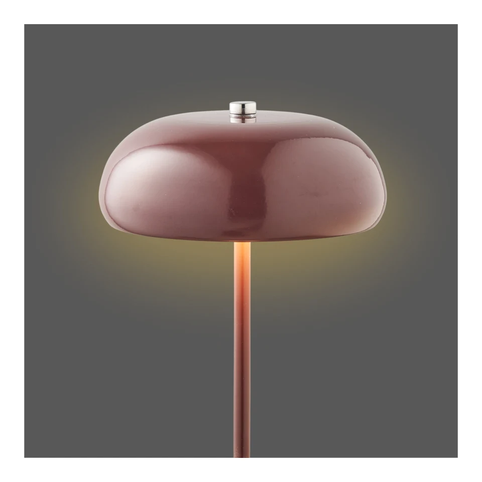 Margate Stolna lampa - Stolna lampa, punjiva, metal, bordo ø16 cm