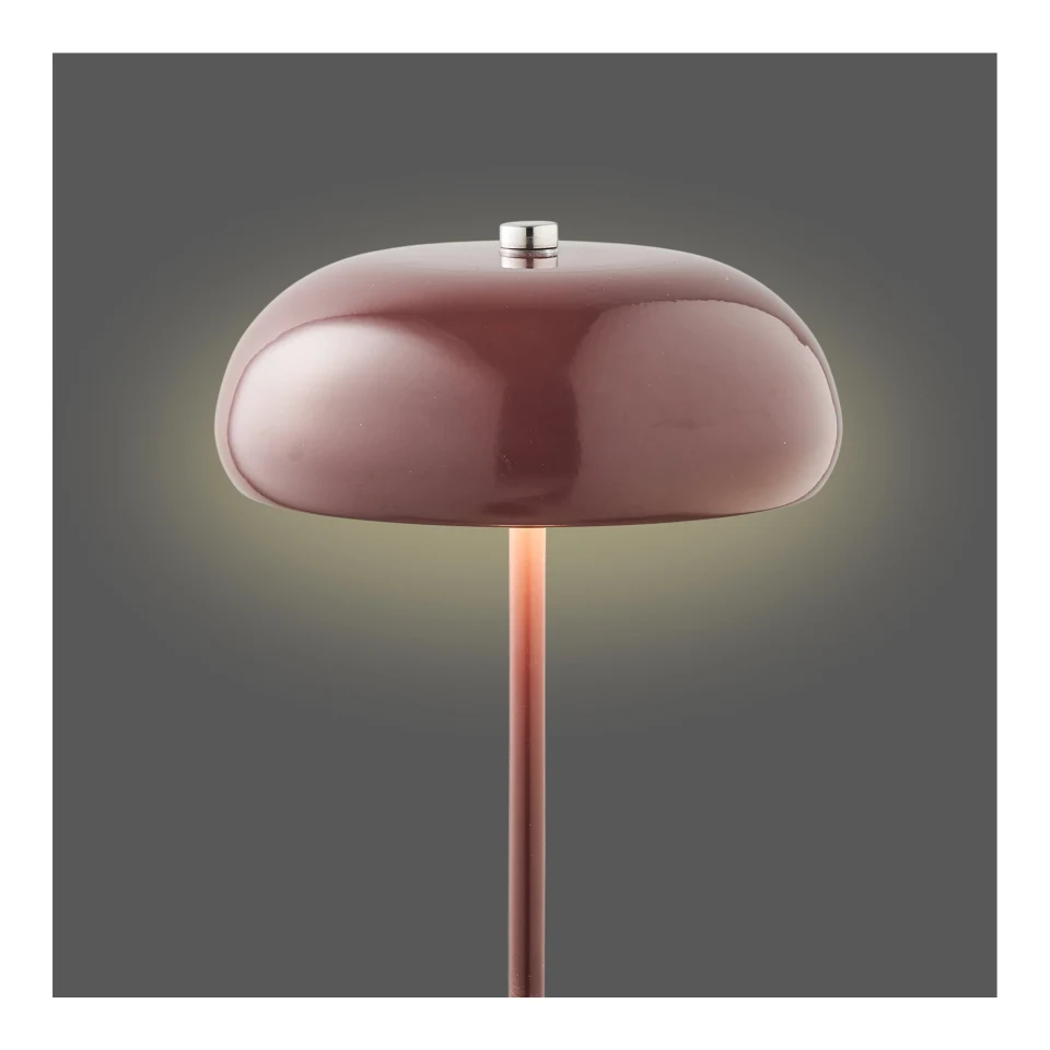 Margate Stolna lampa - Stolna lampa, punjiva, metal, bordo ø16 cm