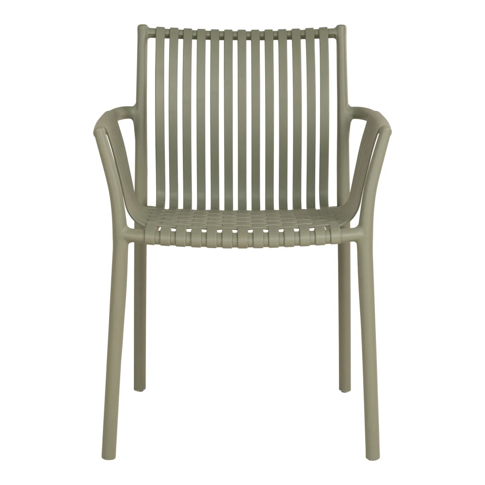 Tulsa Garden Chair - Garden chair, polipropilen, stackable, zelena