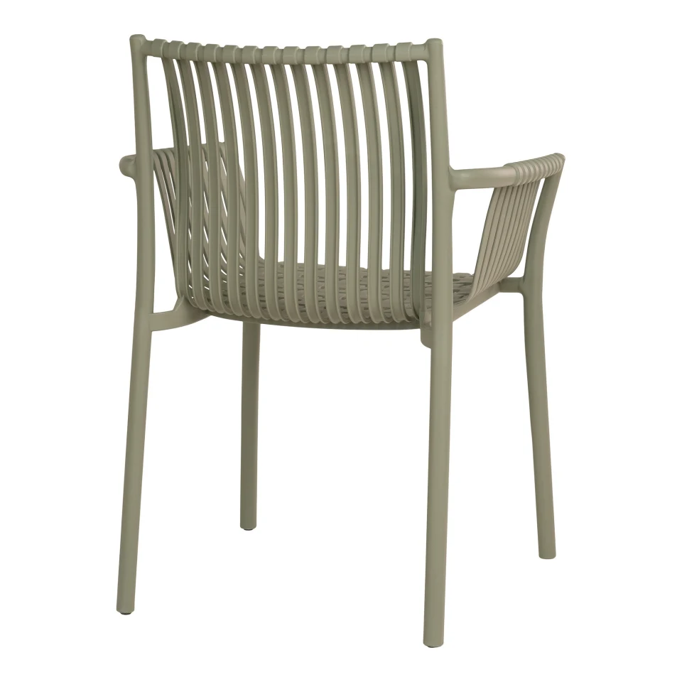 Tulsa Garden Chair - Garden chair, polipropilen, stackable, zelena