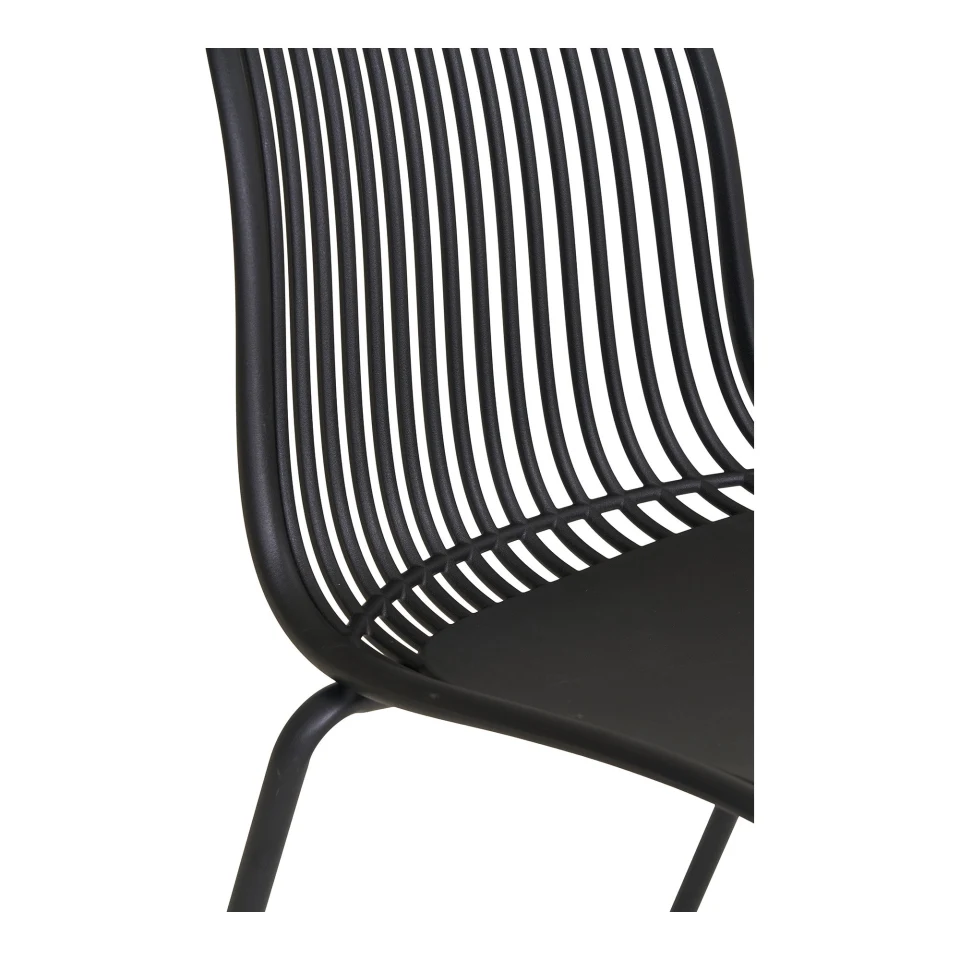 Branson Blagovaonska stolica - Blagovaonska stolica, polipropilen, stackable, crna