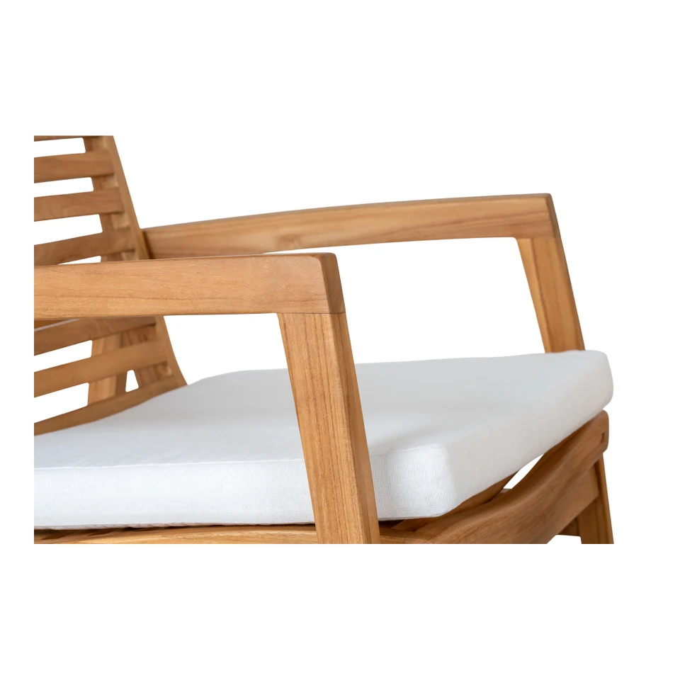 Santander Lounge set - Lounge set, tikovina, prirodna, uklj. jastuke