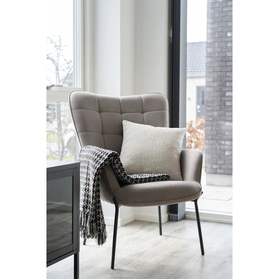 Glasgow Chair - Chair, kamena, crne noge HN1231