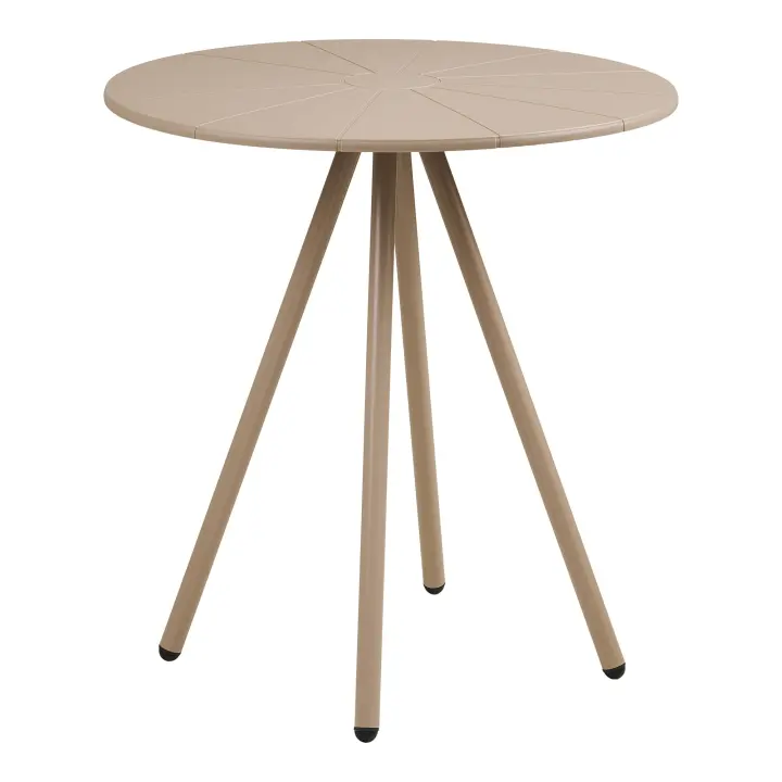 Barletta Bistro stol - Bistro stol, polipropilen/čelik, taupe, ø70x73,5 cm