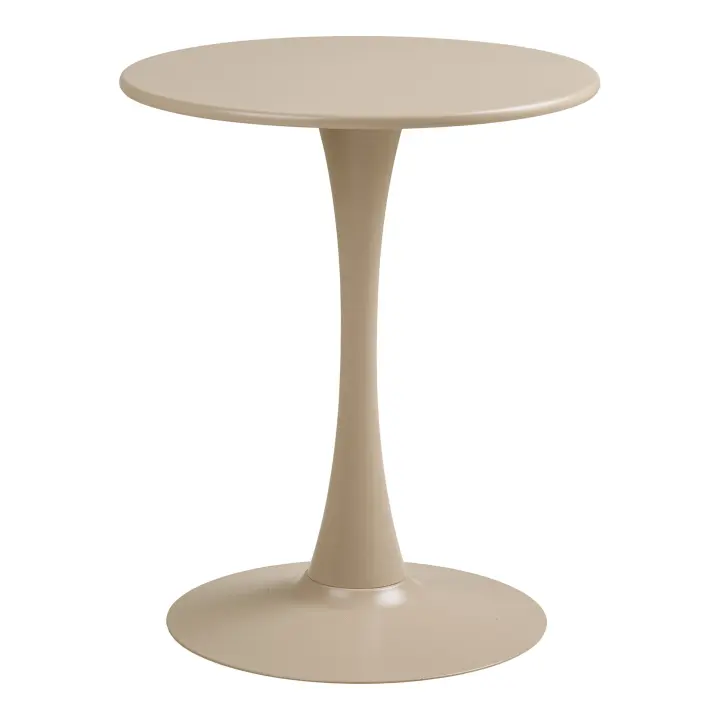 Meira Bistro stol - Bistro stol, čelik, taupe, ø60x72 cm