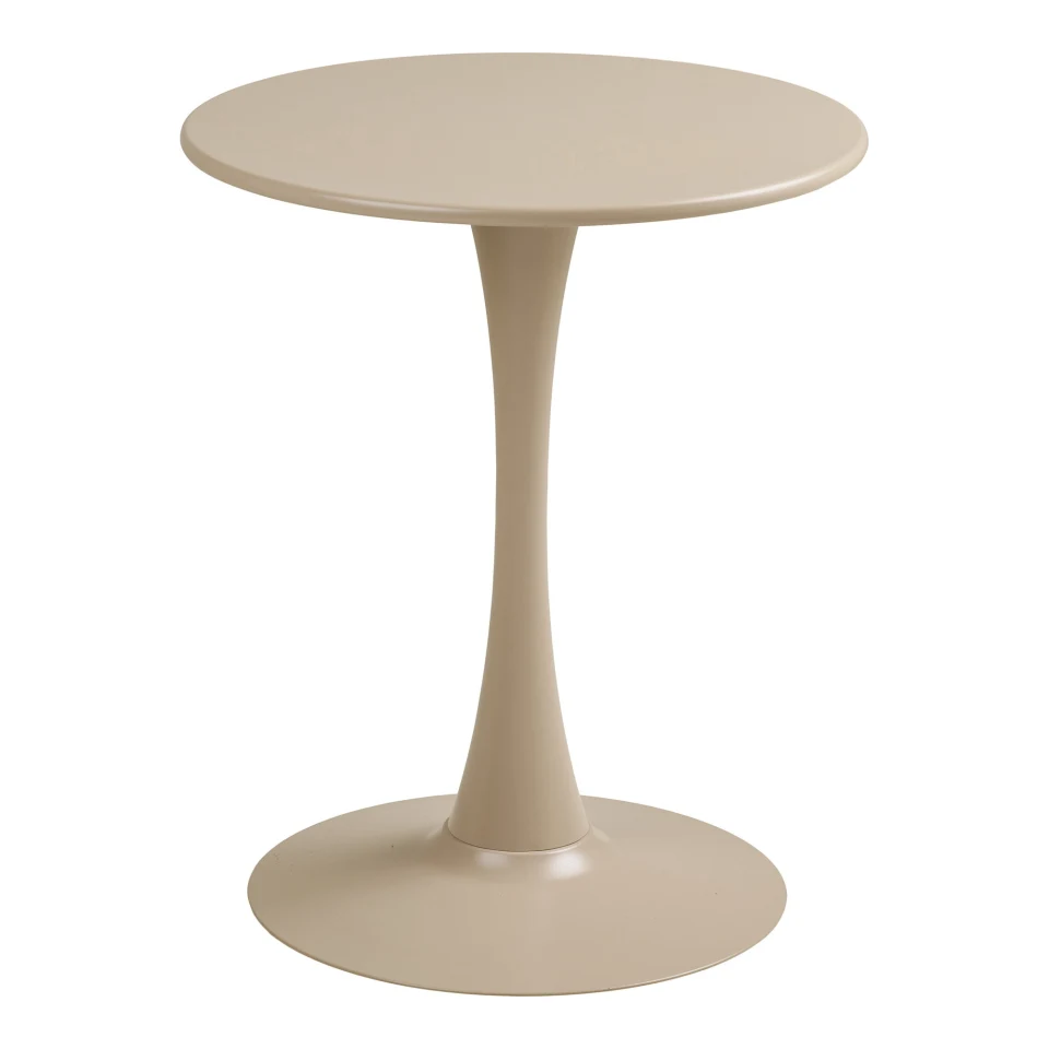 Meira Bistro stol - Bistro stol, čelik, taupe, ø60x72 cm