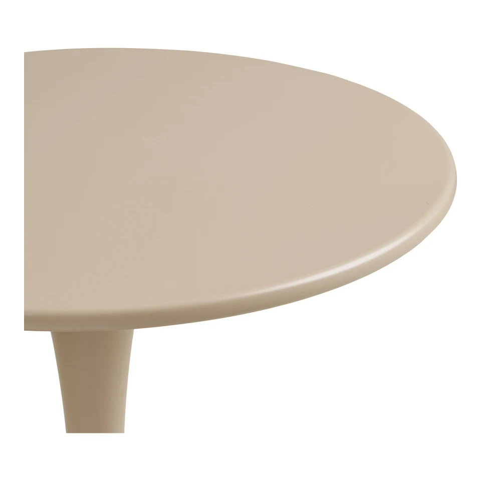 Meira Bistro stol - Bistro stol, čelik, taupe, ø60x72 cm