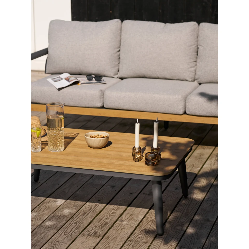 Comillas Lounge set - Lounge set, aluminij, anthracite siva, uklj. jastuke